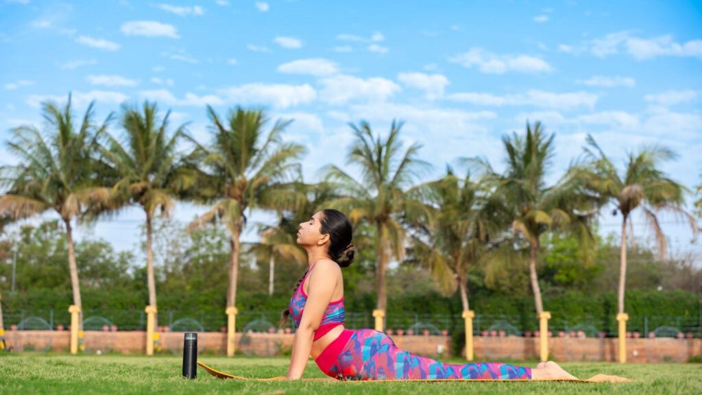 Baby cobra yoga pose is a gentle, effective way to strengthen lower back Baby cobra yoga pose is a gentle, effective way to strengthen lower back